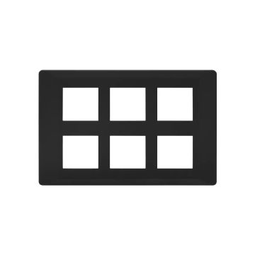 L&T (Lauritz Knudsen)  Entice Cover Plates without Grid Frames- Vivid Shades