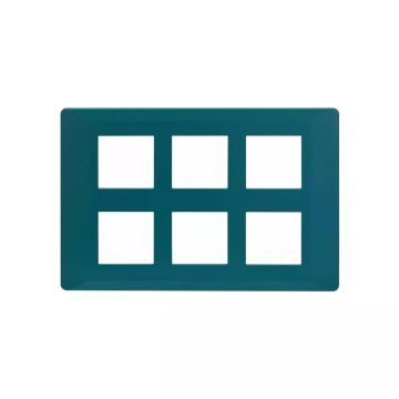 L&T (Lauritz Knudsen)  Entice Cover Plates without Grid Frames- Vivid Shades