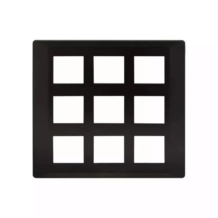 L&T (Lauritz Knudsen)  Entice Cover Plates without Grid Frames- Vivid Shades