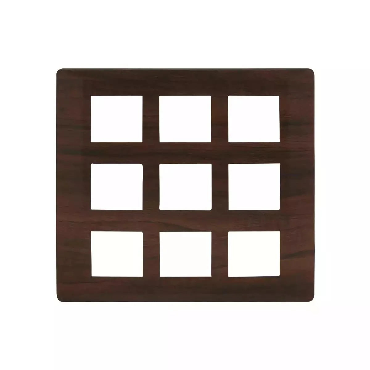L&T (Lauritz Knudsen)  Entice Cover Plates with Grid Frames -Wooden finishes