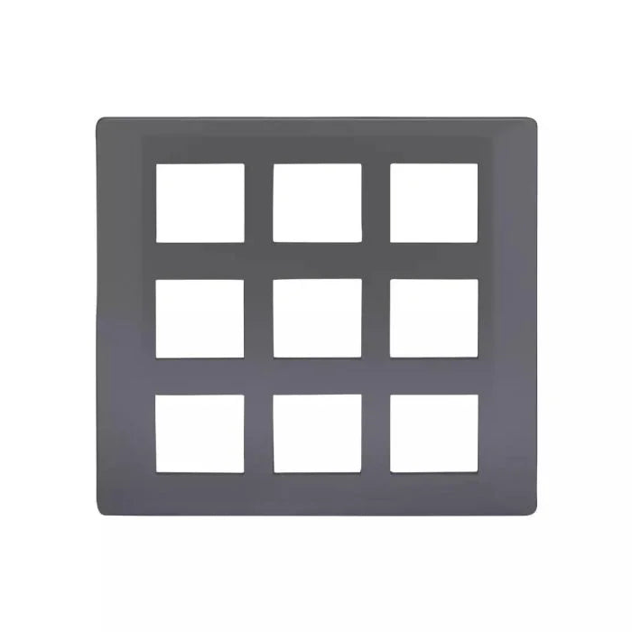 L&T (Lauritz Knudsen)  Entice Cover Plates without Grid Frames- Vivid Shades