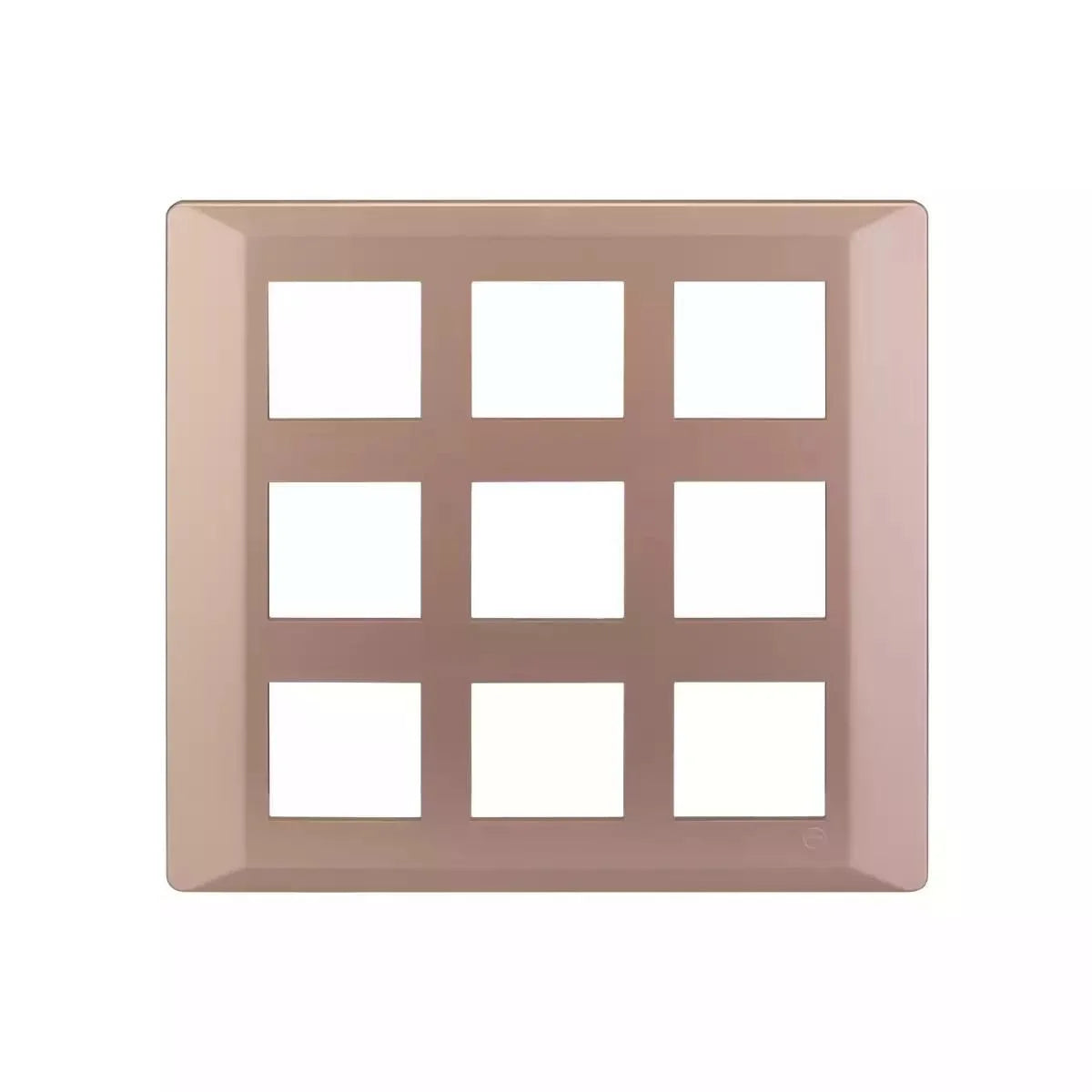 L&T (Lauritz Knudsen)  Entice Cover Plates without Grid Frames- Vibrant Shades