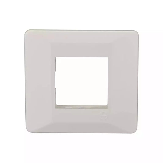 L&T (Lauritz Knudsen)  Entice Cover Plates with Grid Frames -White