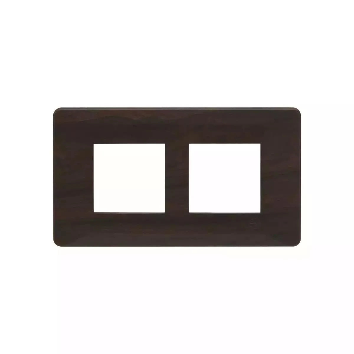 L&T (Lauritz Knudsen)  Entice Cover Plates with Grid Frames -Wooden finishes