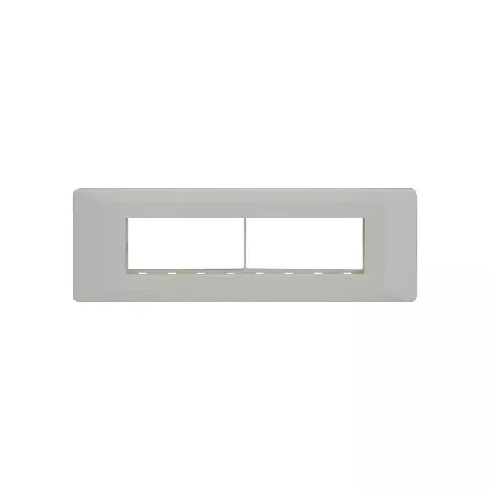 L&T (Lauritz Knudsen)  Entice Cover Plates with Grid Frames -White