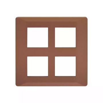 L&T (Lauritz Knudsen)  Entice Cover Plates without Grid Frames- Vibrant Shades