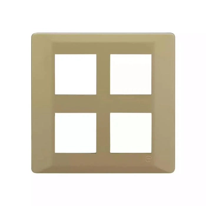 L&T (Lauritz Knudsen)  Englaze Cover Plates with Grid Frames